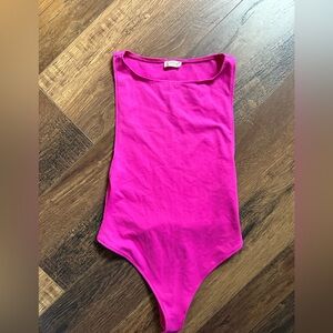 Vibrant Pink Sleeveless Bodysuit